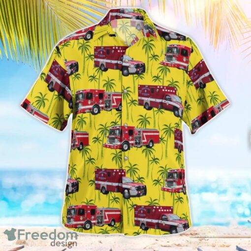 Houston Fire Department (HFD) Houston, Texas Summer Hawaiian Shirt Product Photo 3