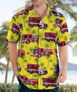 Houston Fire Department (HFD) Houston, Texas Summer Hawaiian Shirt Product Photo 4