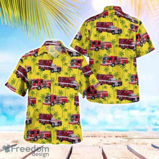 Houston Fire Department (HFD) Houston, Texas Summer Hawaiian Shirt Product Photo 1