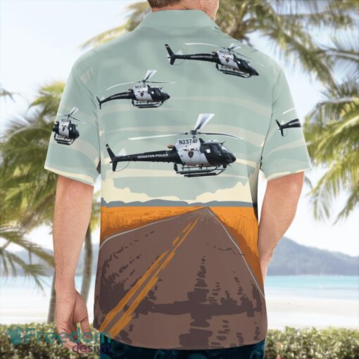 Houston Police Department H125 Airbus N2374F Beach Hawaiian Shirt Summer Gift Product Photo 2