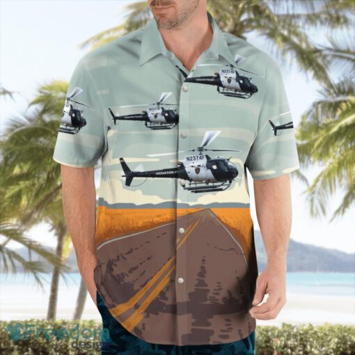 Houston Police Department H125 Airbus N2374F Beach Hawaiian Shirt Summer Gift Product Photo 4