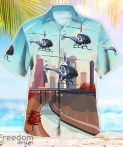 Houston Police Department Schweizer 333 (269D) 3D Hawaiian Shirt Product Photo 2