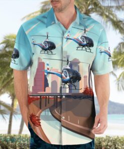 Houston Police Department Schweizer 333 (269D) 3D Hawaiian Shirt Product Photo 3