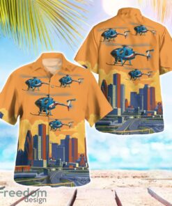 Houston Police Helicopter 78F (N5278F) Beach Hawaiian Shirt Summer Gift