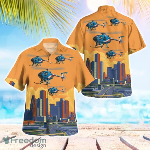 Houston Police Helicopter 78F (N5278F) Beach Hawaiian Shirt Summer Gift Product Photo 1