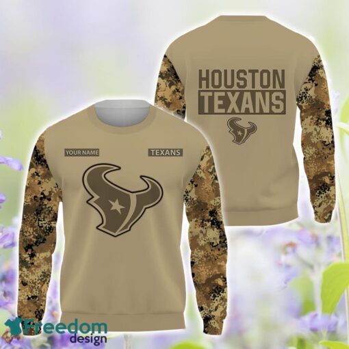 Houston Texans Autumn season Hunting Gift AOP T-Shirt Sweatshirt Hoodie Zip Hoodie Custom Name For Fans Product Photo 2