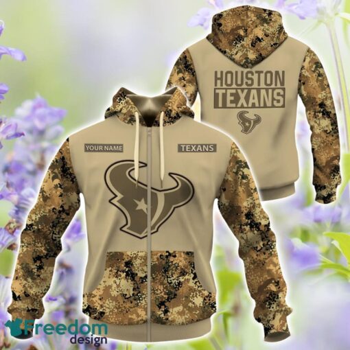 Houston Texans Autumn season Hunting Gift AOP T-Shirt Sweatshirt Hoodie Zip Hoodie Custom Name For Fans Product Photo 4