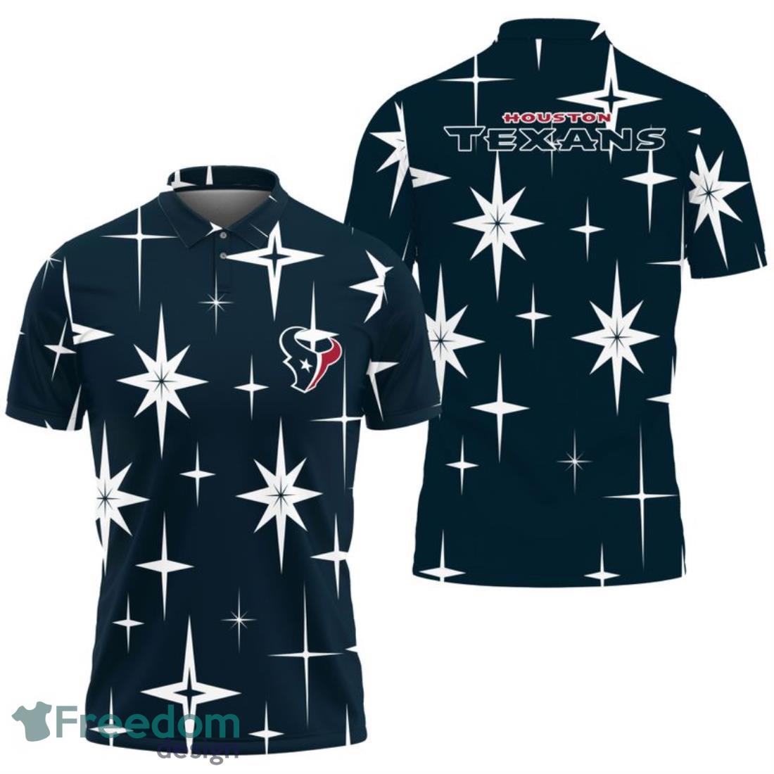 Houston Texans Sparkle Pattern Polo Shirt image Houston Texans Sparkle Pattern Polo Shirt Product Photo 1