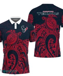 Houston Texans Turtle Polynesian Pattern Polo Shirt
