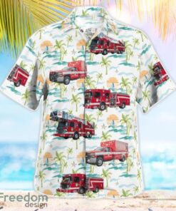 Houston, Texas, Houston Fire Department Aloha Hawaiian Shirt Product Photo 3