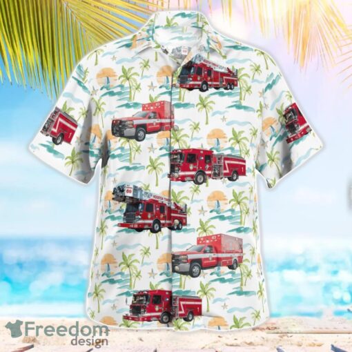 Houston, Texas, Houston Fire Department Aloha Hawaiian Shirt Product Photo 3