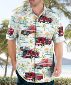 Houston, Texas, Houston Fire Department Aloha Hawaiian Shirt Product Photo 4