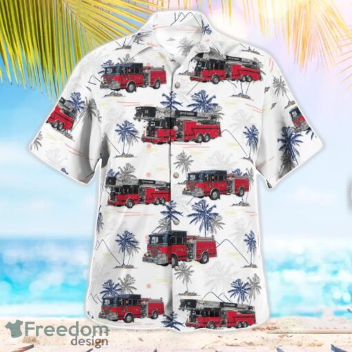 Hudson, New York, City of Hudson Fire Department Beach Hawaiian Shirt Product Photo 2