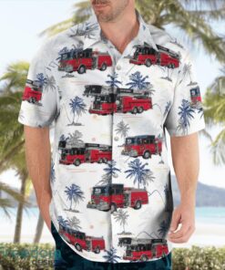 Hudson, New York, City of Hudson Fire Department Beach Hawaiian Shirt Product Photo 3