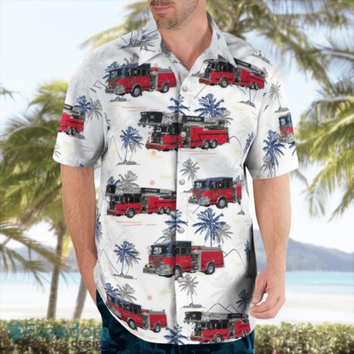 Hudson, New York, City of Hudson Fire Department Beach Hawaiian Shirt Product Photo 3