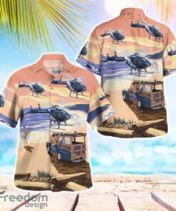 Huntington Beach Police Department McDonnell Douglas MD-500N 3D Hawaiian Shirt