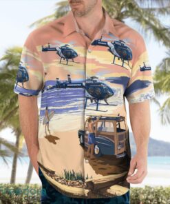 Huntington Beach Police Department McDonnell Douglas MD-500N 3D Hawaiian Shirt Product Photo 4