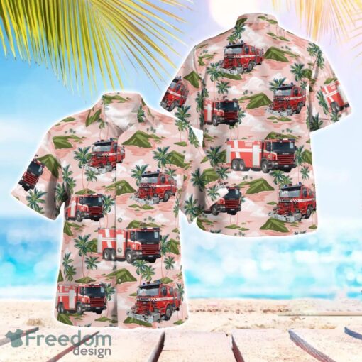 Hyvinkään VPK 3D Summer Aloha Hawaiian Shirt Product Photo 1