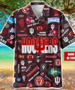 Indiana Hoosiers Logo Hawaiian Shirt For Fans Trending Beach Shirt Custom Name