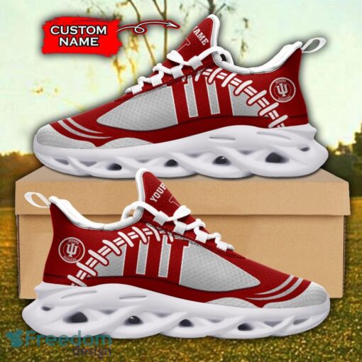 Indiana Hoosiers NCAA Max Soul Shoes Big Logo And Custom Name Sneakers For Men Women Product Photo 2