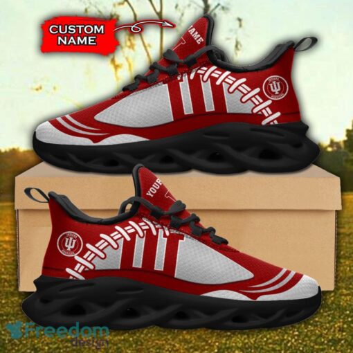 Indiana Hoosiers NCAA Max Soul Shoes Big Logo And Custom Name Sneakers For Men Women Product Photo 1