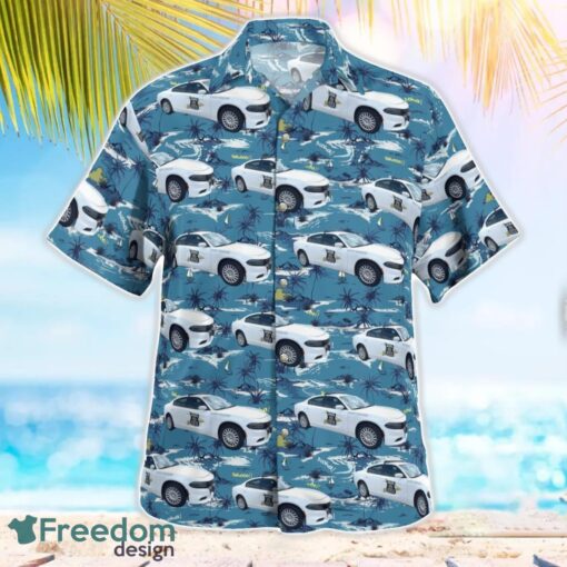 Indiana State Police Dodge Charger Hawaiian Shirt Beach Summer Shirt Product Photo 2