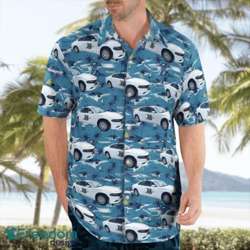 Indiana State Police Dodge Charger Hawaiian Shirt Beach Summer Shirt Product Photo 3