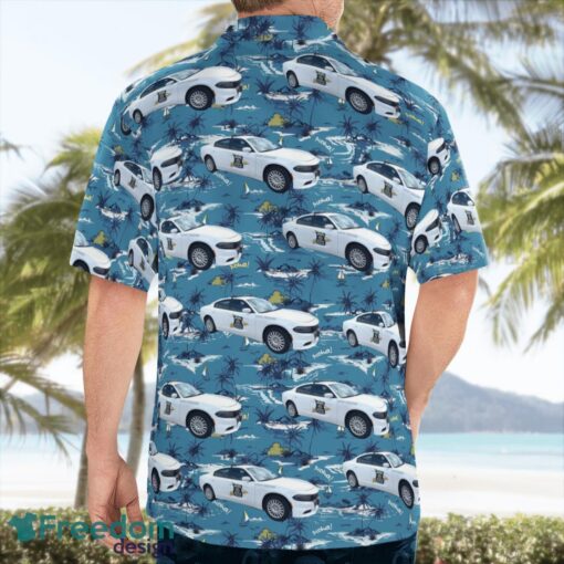 Indiana State Police Dodge Charger Hawaiian Shirt Beach Summer Shirt Product Photo 4