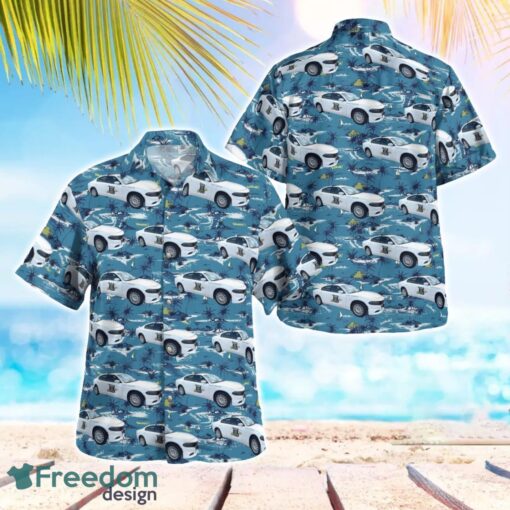 Indiana State Police Dodge Charger Hawaiian Shirt Beach Summer Shirt Product Photo 1