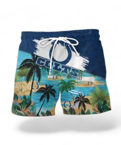 Indianapolis Colts Logo Combo Hawaiian Shirt And Short Trending Summer For Fans Product Photo 2
