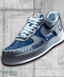 Indianapolis Colts NFL AF1 Shoes Fusion All Over Print Gift Air Force 1 Sneaker