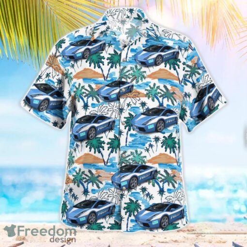 Italy, Polizia di Stato (State Police) Hawaiian Shirt Beach Shirt Summer Holiday Gift Product Photo 2