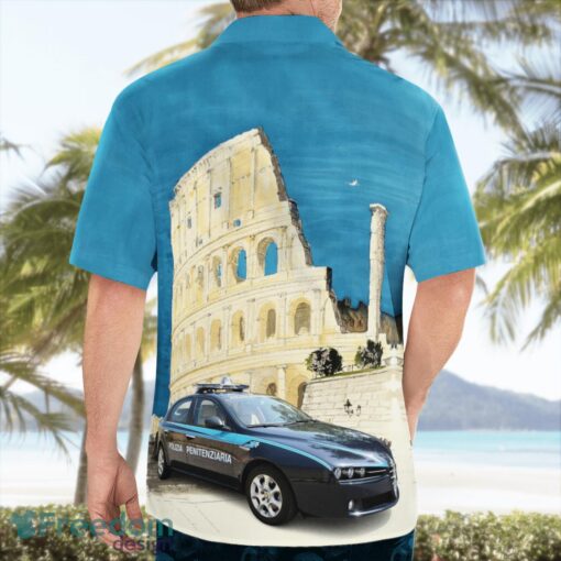 Italy, Polizia Penitenziaria (Penitentiary Police) Hawaiian Shirt Beach Shirt Summer Holiday Gift Product Photo 2