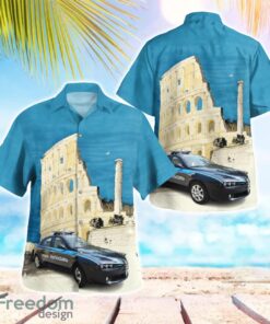 Italy, Polizia Penitenziaria (Penitentiary Police) Hawaiian Shirt Beach Shirt Summer Holiday Gift Product Photo 1