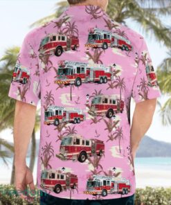 Ithaca, New York, Ithaca Fire Department Beach Hawaiian Shirt Product Photo 2