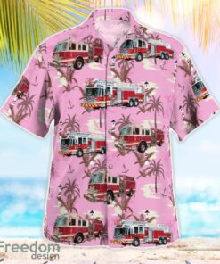 Ithaca, New York, Ithaca Fire Department Beach Hawaiian Shirt Product Photo 3