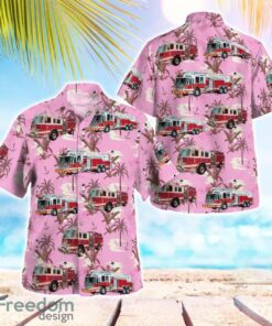 Ithaca, New York, Ithaca Fire Department Beach Hawaiian Shirt Product Photo 1