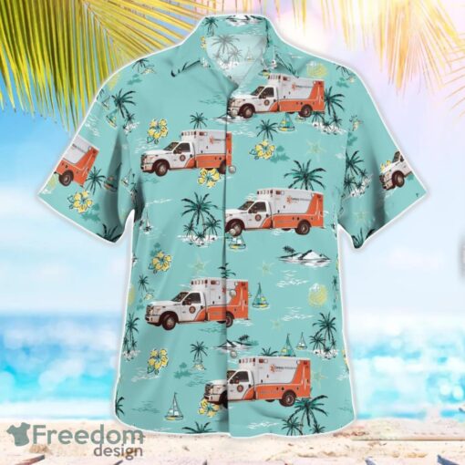 Jacksonville, Florida, Century Ambulance Service Aloha Hawaiian Shirt Product Photo 3