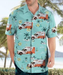 Jacksonville, Florida, Century Ambulance Service Aloha Hawaiian Shirt Product Photo 4