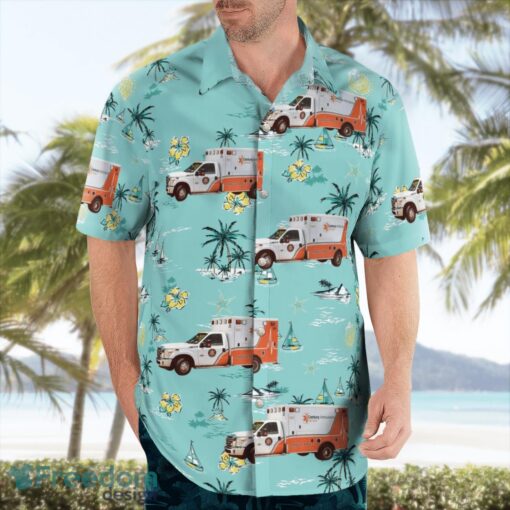 Jacksonville, Florida, Century Ambulance Service Aloha Hawaiian Shirt Product Photo 4