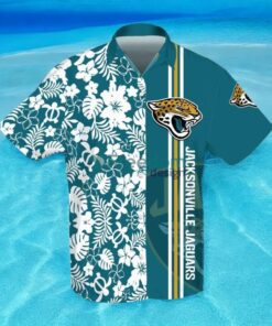 Jacksonville Jaguars 3D Flower Hibiscus Hawaiian Shirt