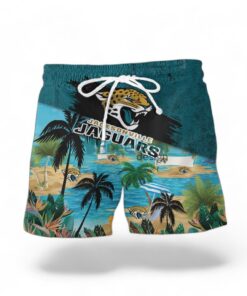 Jacksonville Jaguars Logo Combo Hawaiian Shirt And Short Trending Summer For Fans Product Photo 2