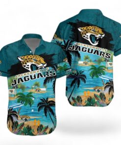 Jacksonville Jaguars Logo Combo Hawaiian Shirt And Short Trending Summer For Fans