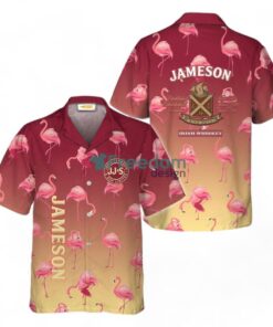Jameson Flamingo Tropical Hawaiian Shirt And Shorts Set