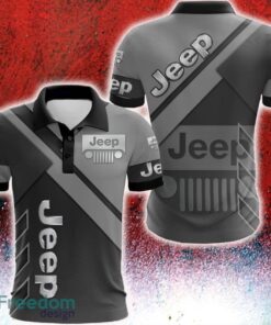 Jeep Car Racing Big Logo 3D Polo Shirt