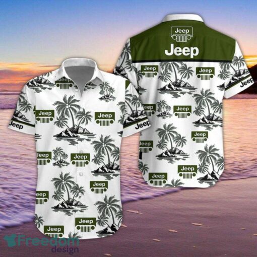 Jeep Hawaiian Shirt And Shorts Beach Lover Gift Hawaii Shirt For Men And Women Product Photo 1