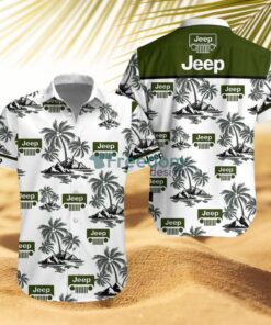 Jeep Tropical Beach Hawaiian Shirt And Short Gift For Fans