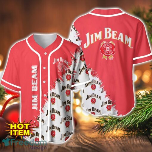 Jim Beam Logo Printed Baseball Jersey Shirt For Men And Women Product Photo 1