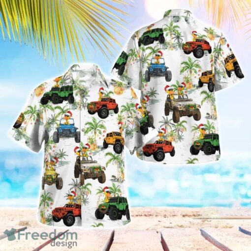 Jp Duck Christmas 3D Summer Aloha Hawaiian Shirt Product Photo 1