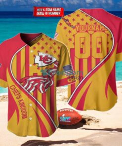 Kansas City Chiefs Custom Name And Number Slogan Baseball Jersey Shirt